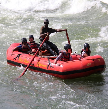 1 day white water rafting adventure on the Nile river in Jinja