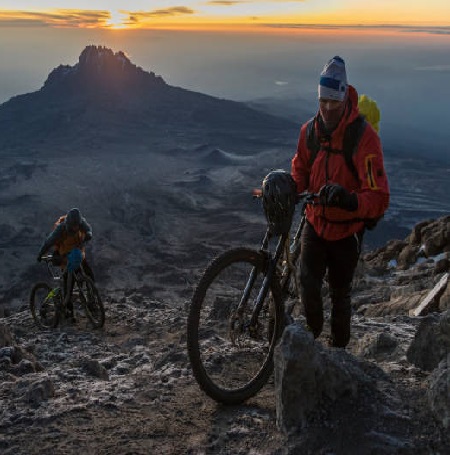cycle up Kilimanjaro
