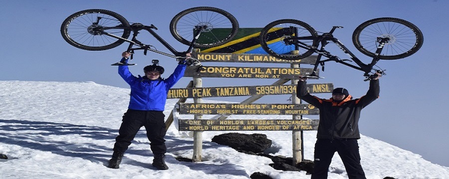 Marangu route 6 days Kilimanjaro climbing bike tour